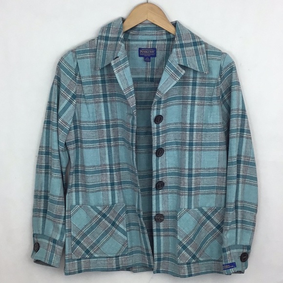 PENDLETON Wool Plaid Lightweight Jacket - Picture 9 of 12